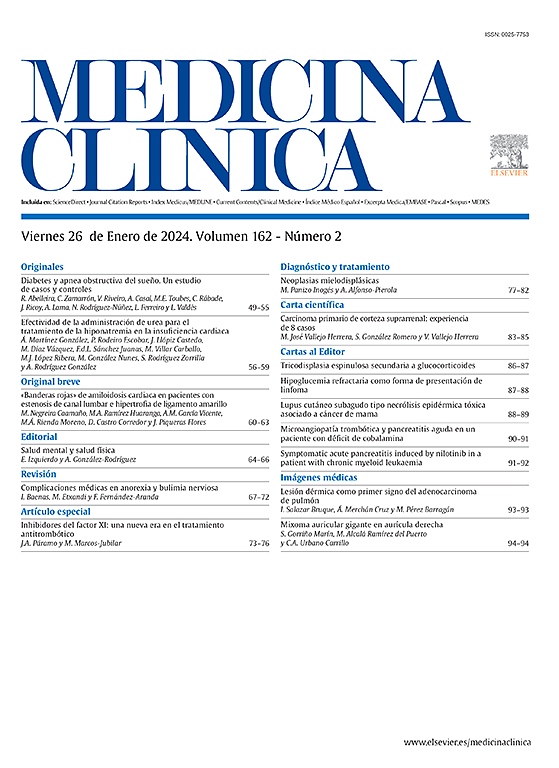 Go to journal home page - Medicina Clínica